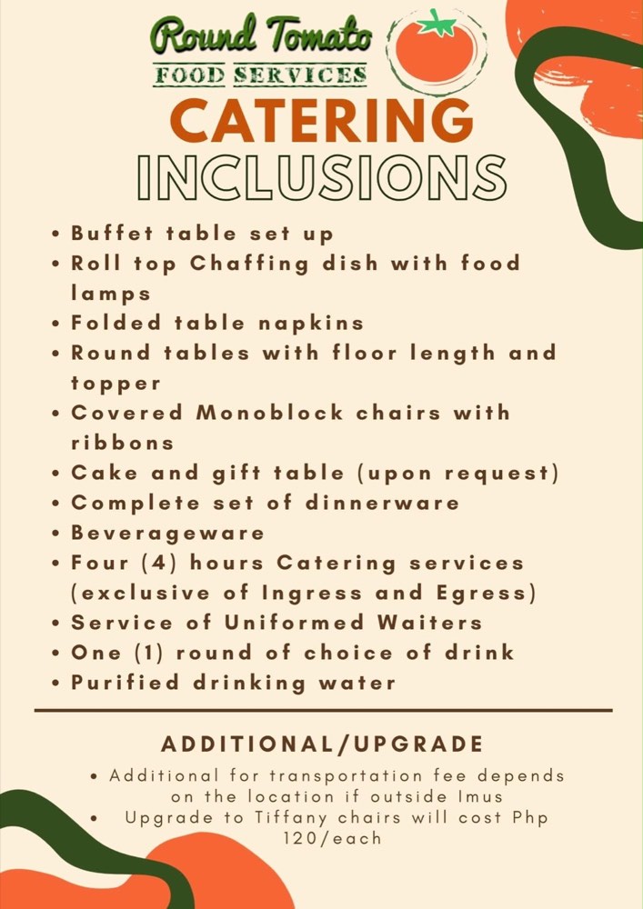 Catering menu reference page 4